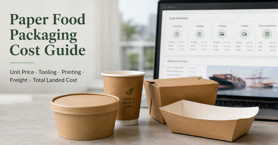 Paper Food Packaging Cost Guide: Unit Price, Tooling, Printing, Freight and Total Landed Cost