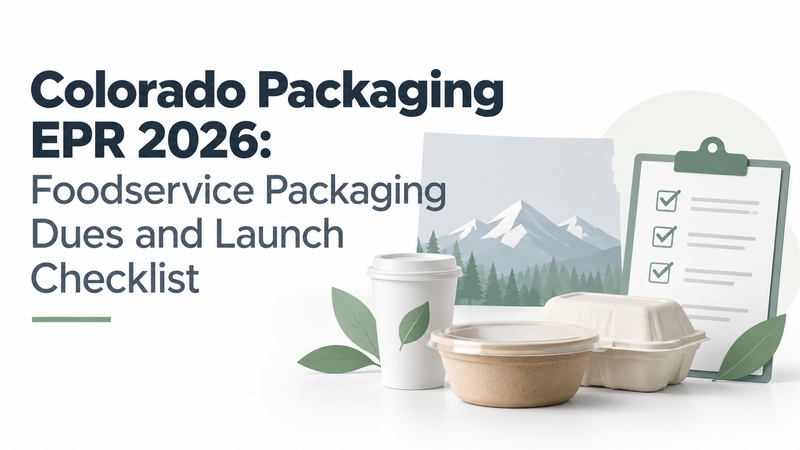 Colorado Packaging EPR 2026: Foodservice Packaging Dues and Launch Checklist