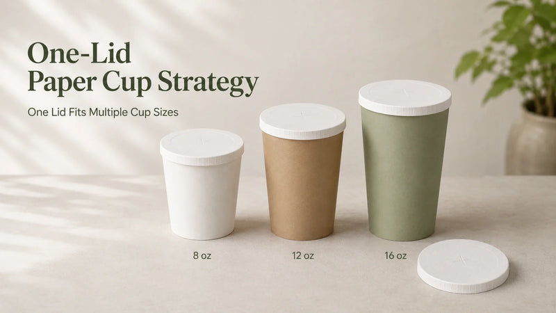 One-Lid Paper Cup Strategy to Reduce SKUs and Picking Errors