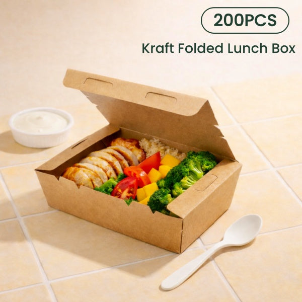 Kraft Folded Lunch Box