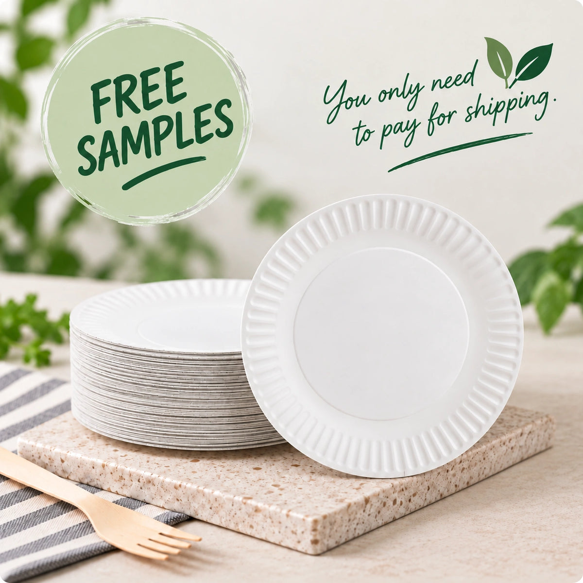 Fluted Paper Plates
